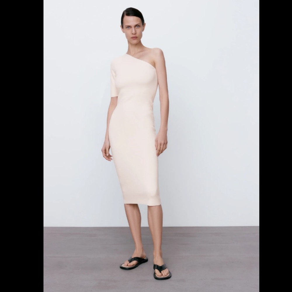 Asymmetric Knit Dress Size S NWT